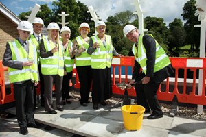 Local Mayor Attends Topping Out Ceremony at the New Water Mill House Care Home