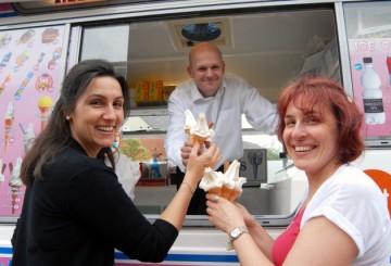 Carers Week 2013: Amongst the many treats was an ice cream van that paid a visit to each care home