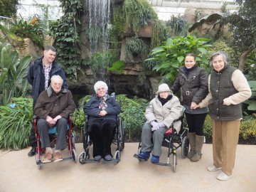 Surrey residents visit the Glasshouse at Wisley Gardens