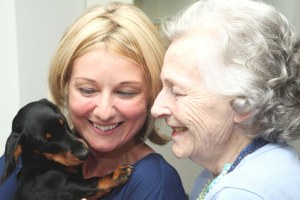 Claremont Court’s New Visitor Puts a Smile on Residents’ Faces