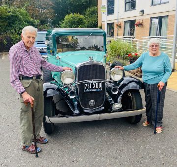 Vintage car trip makes residents feel like “Bonnie and Clyde”