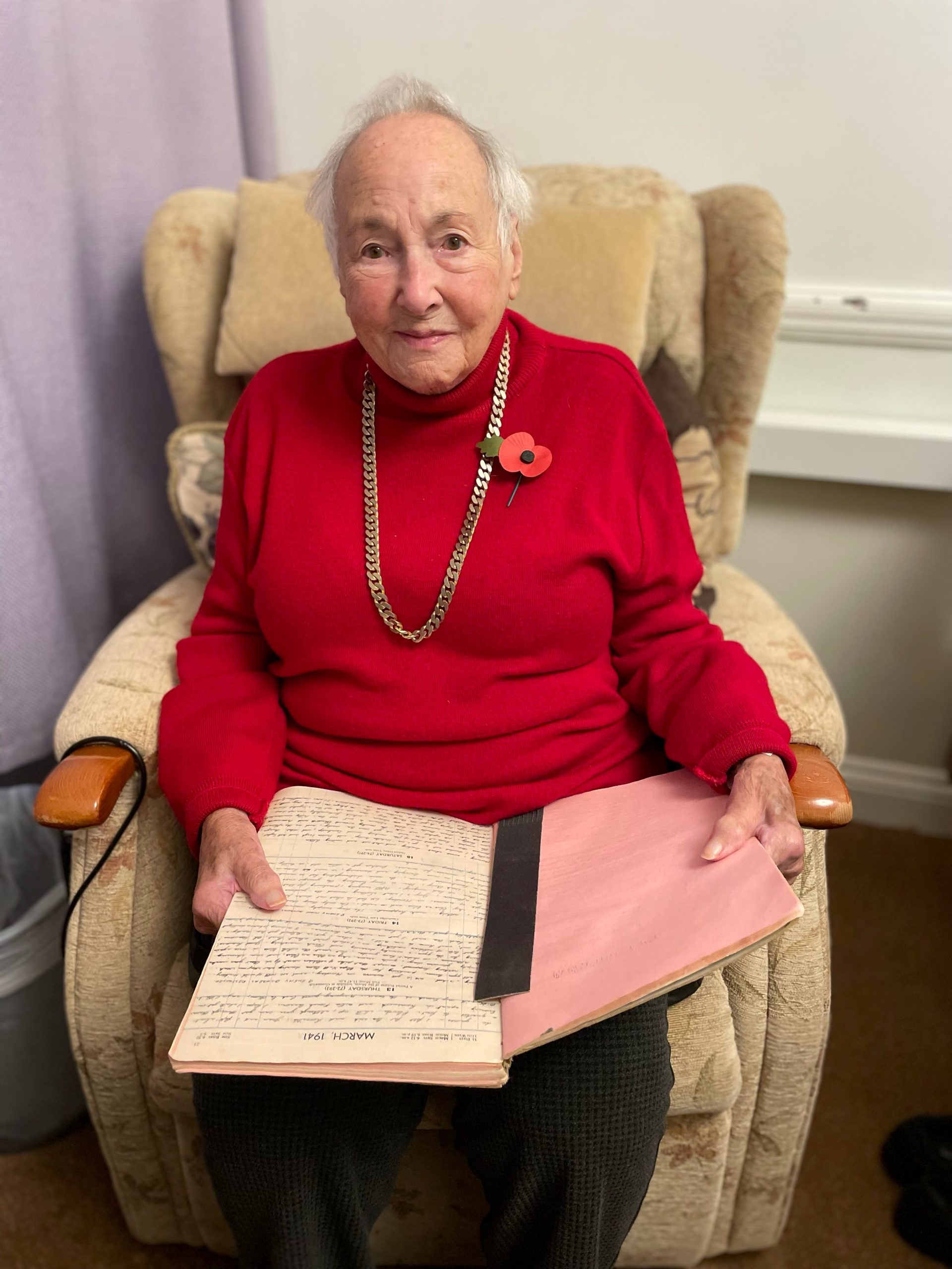 Resident with wartime diary