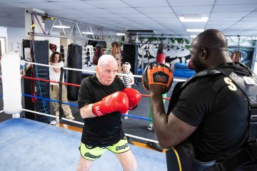 Erith care home resident, living with dementia, gets back in the boxing ring at the age of 80!