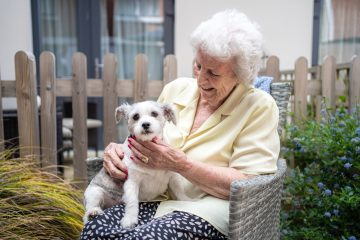 Care home rescue dogs make Maureen’s dream come true