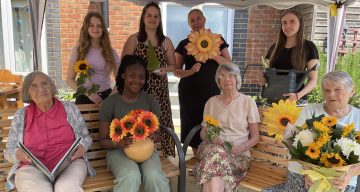 Gardening loving residents at Redhill care home having the “thyme” of their lives while raising money for dementia charity